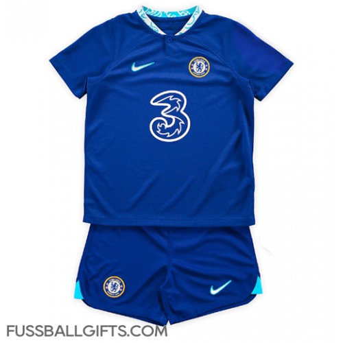 Chelsea Fußballbekleidung Heimtrikot Kinder 2022-23 Kurzarm (+ kurze hosen)